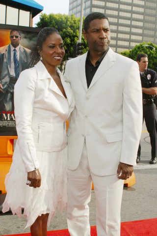 Denzel Washington and wife Pauletta; Man on Fire Premiere; Mann's National Theater; Westwood, CA; 04/18/2004