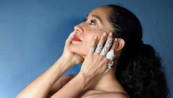 Tracee Ellis Ross Prepares For The 74th Annual Golden Globe Awards