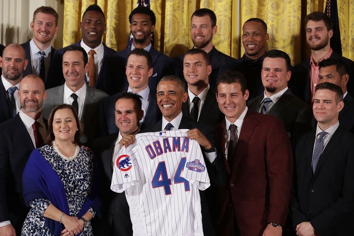 President Obama Welcomes World Series Champion Chicago Cubs To White House