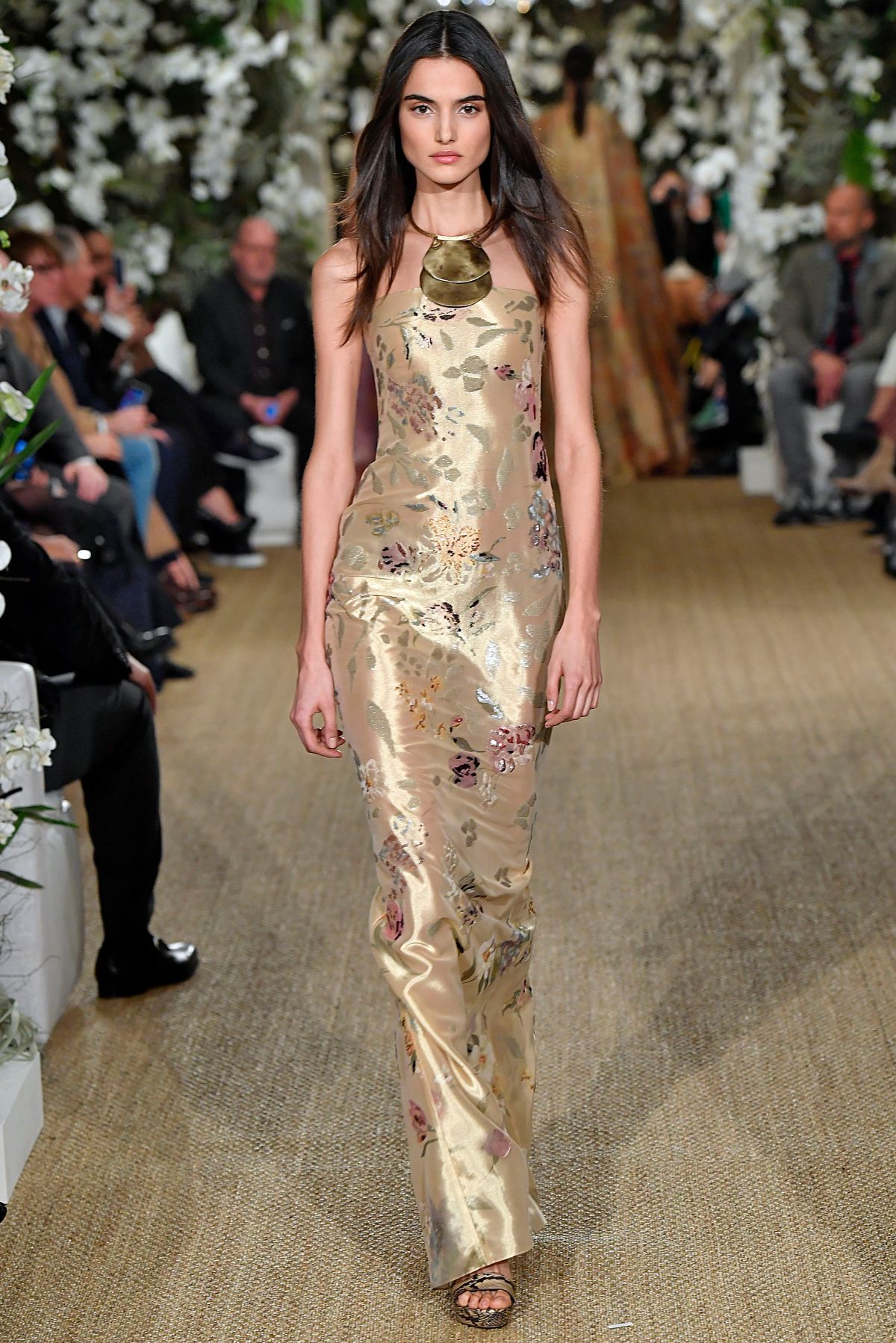 Feminine Perfection At Marchesa And Dripping In Gold At Ralph Lauren ...