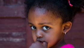Portrait of a cute ethiopian girl, Addis Ababa region, Addis Ababa, Ethiopia...