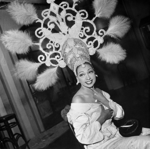 Josephine Baker Wearing Elaborate Headdress