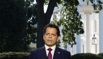 White House Communications Director Anthony Scaramucci Interviewed By Television Reporter At The White House