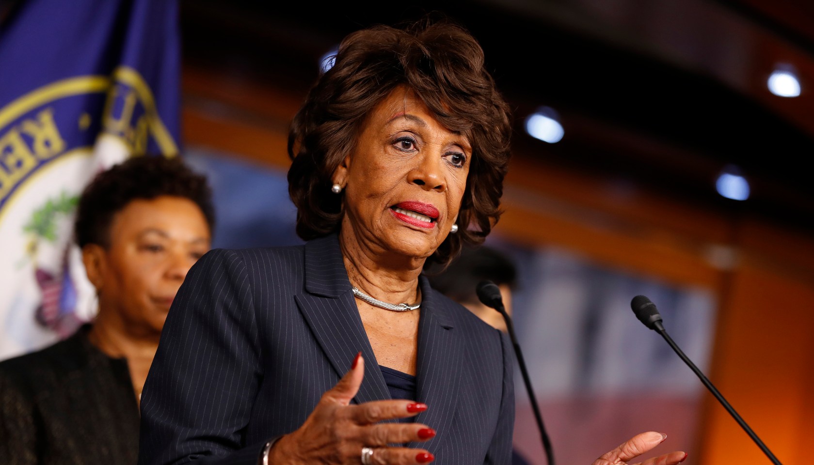 Rep. Maxine Waters Holds Press Conference On Russian Ties To Trump Administration