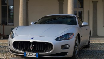 A Maserati. Supercar and luxury sports car on exhibition...