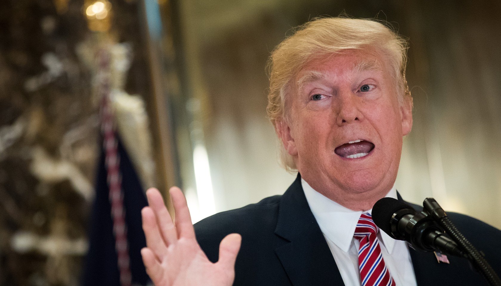 President Trump Speaks On Infrastructure Meeting Held At Trump Tower