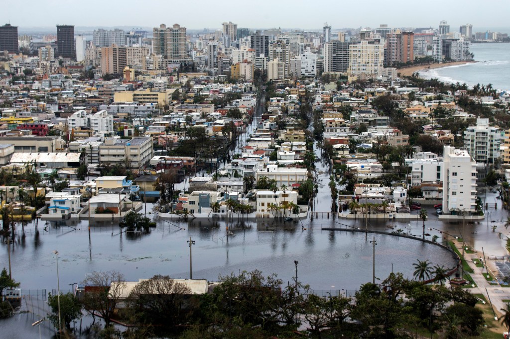 SAN JUAN, PUERTO RICO SEPTEMBER 22: Hurricane Maria passed thr