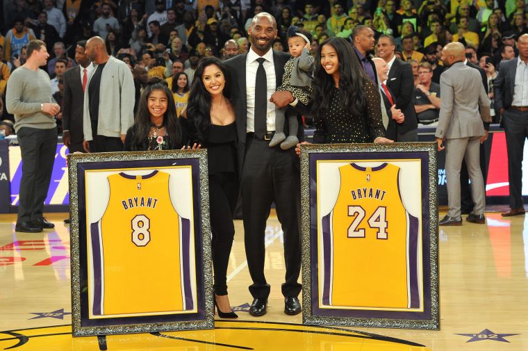 Kobe Bryant Jersey Retirement Ceremony