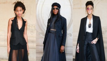 Black Celebs at Christian Dior Show