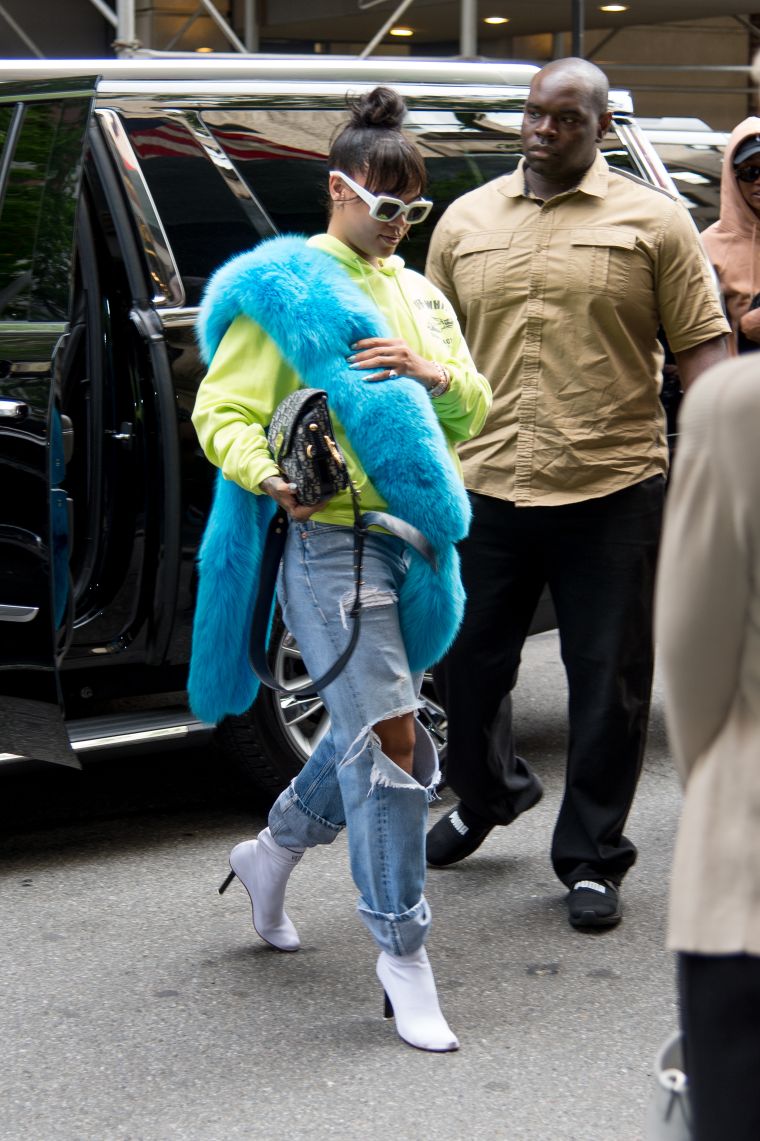 PAIRED WITH A COLORFUL FUR