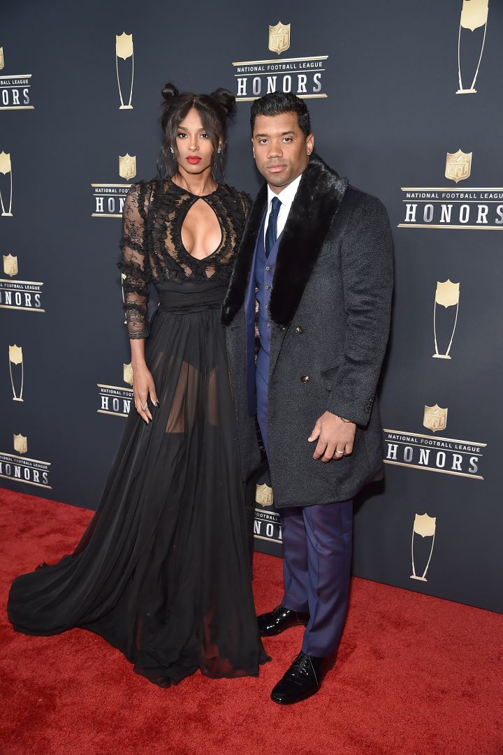 CIARA (L) AND RUSSELL WILSON (R)