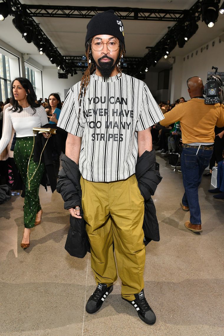 Ty Hunter attends the Bibhu Mohapatra front row during New York Fashion Week