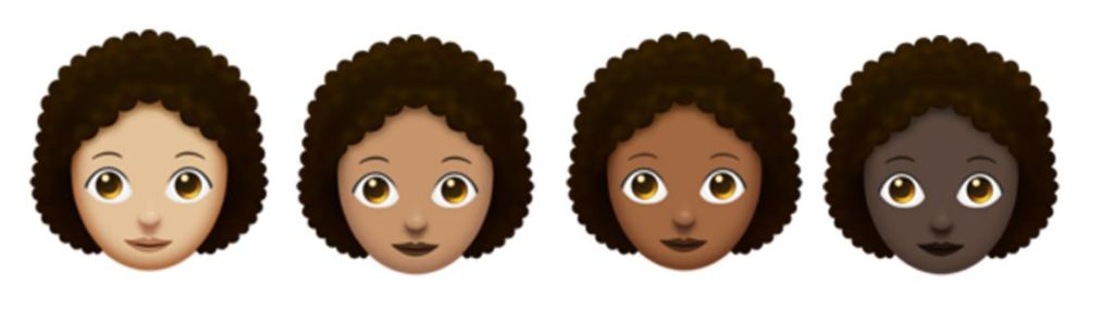 Natural Hair Emojis