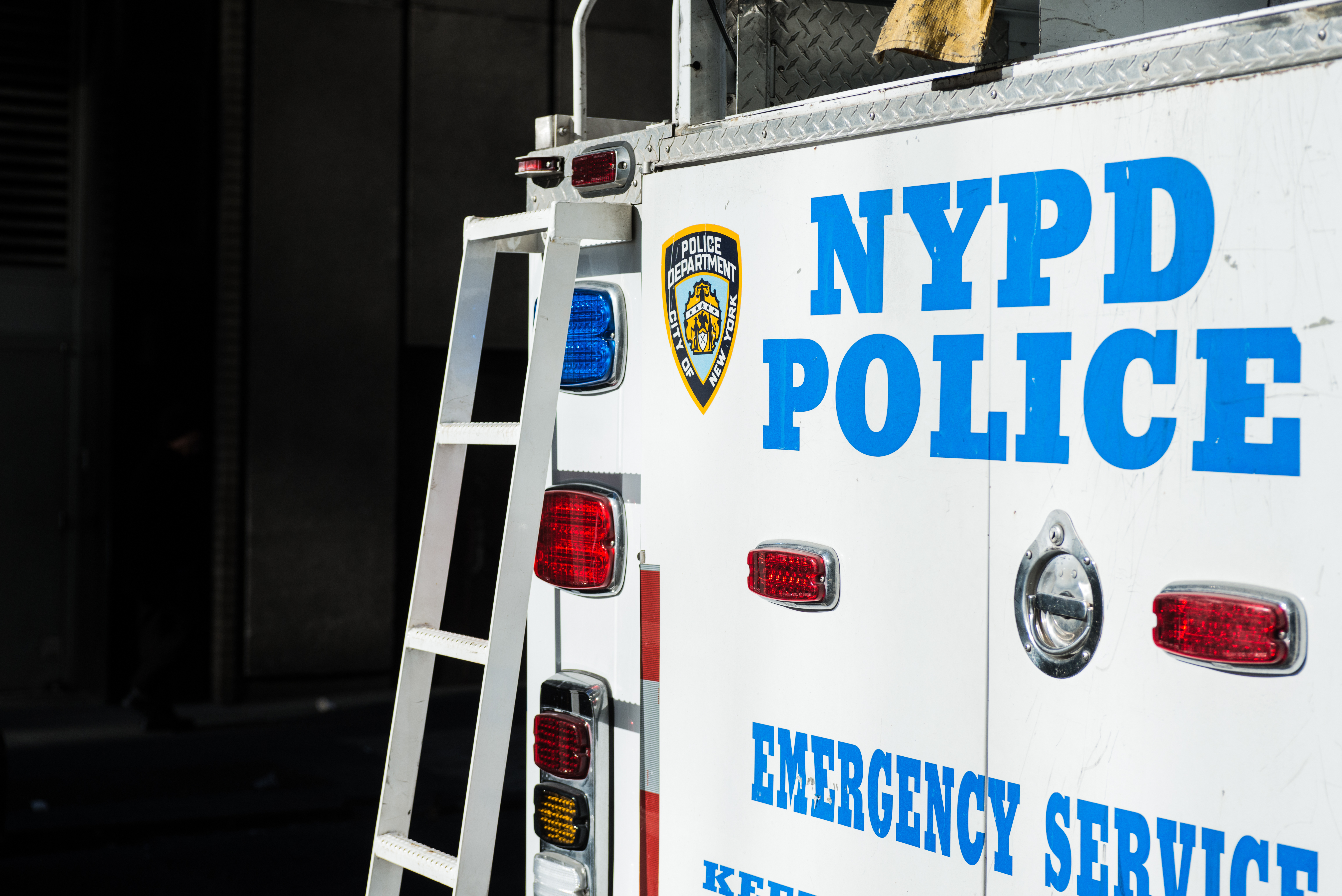 rear of NYPD truck