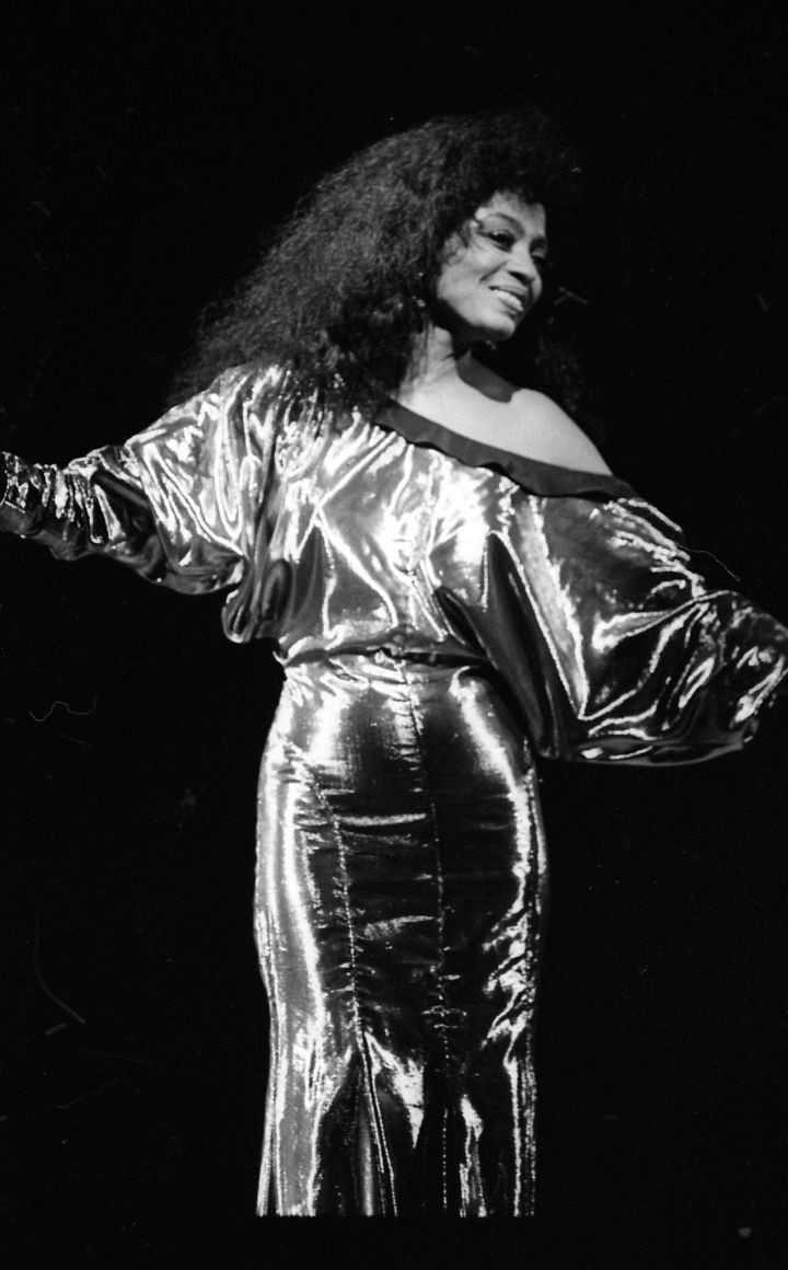 Diana Ross performs during her concert in the Point Depot, Dublin, Ireland