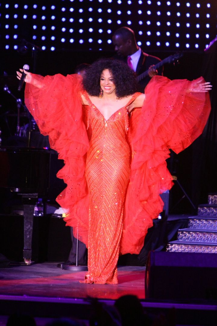 Singer Diana Ross performs during the 59th annual Red Cross Ball, in Monaco