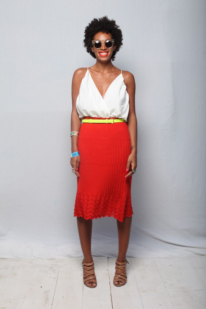 Solange Knowles poses for a portrait backstage at 2012 SXSW Music, Film + Interactive Festival