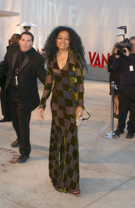 Diana Ross arrives at the Vanity Fair Magazine after-Oscar party at Morton’s in Hollywood.
