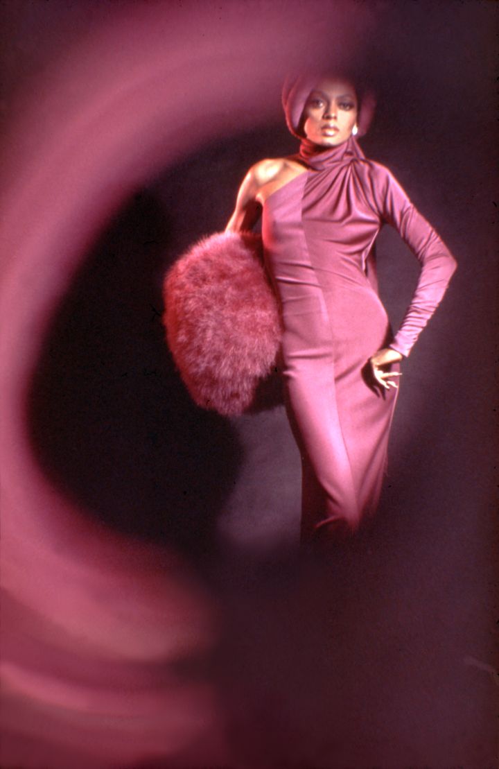 DIANA ROSS ON THE SET OF MAHOGANY, 1975