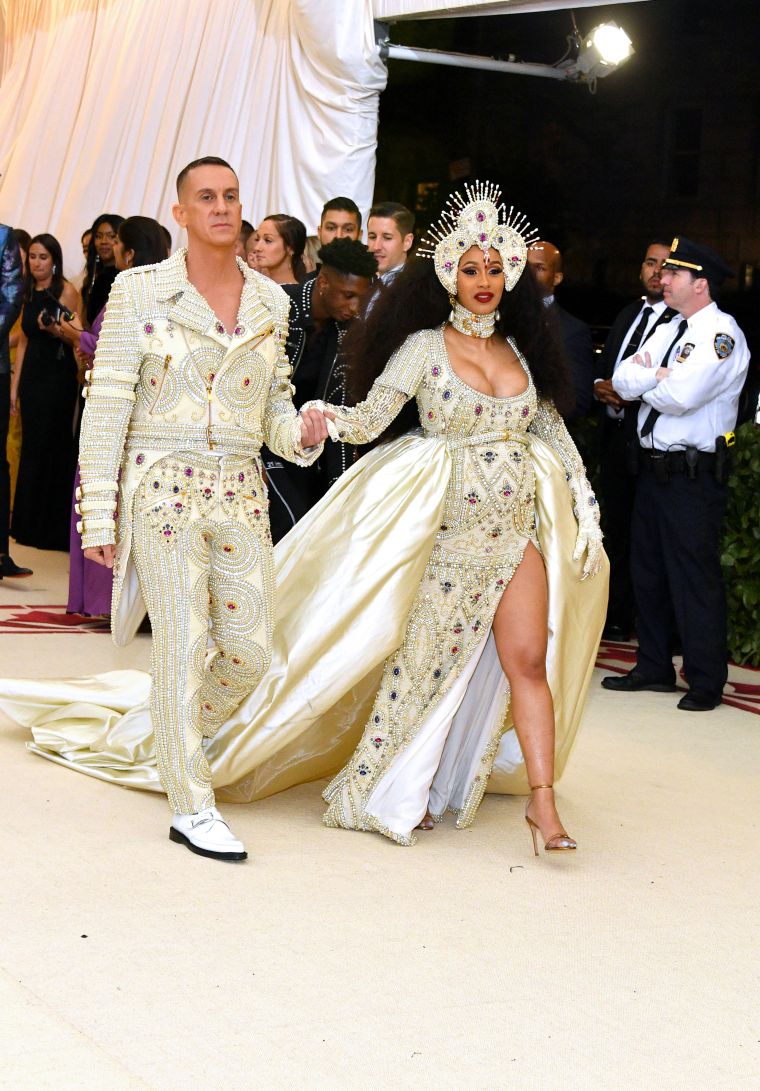 Jeremy Scott and Cardi B
