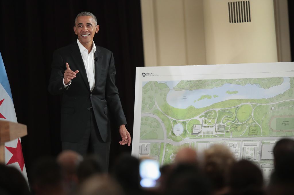 Barack Obama Hosts Community Event For Obama Presidential Center