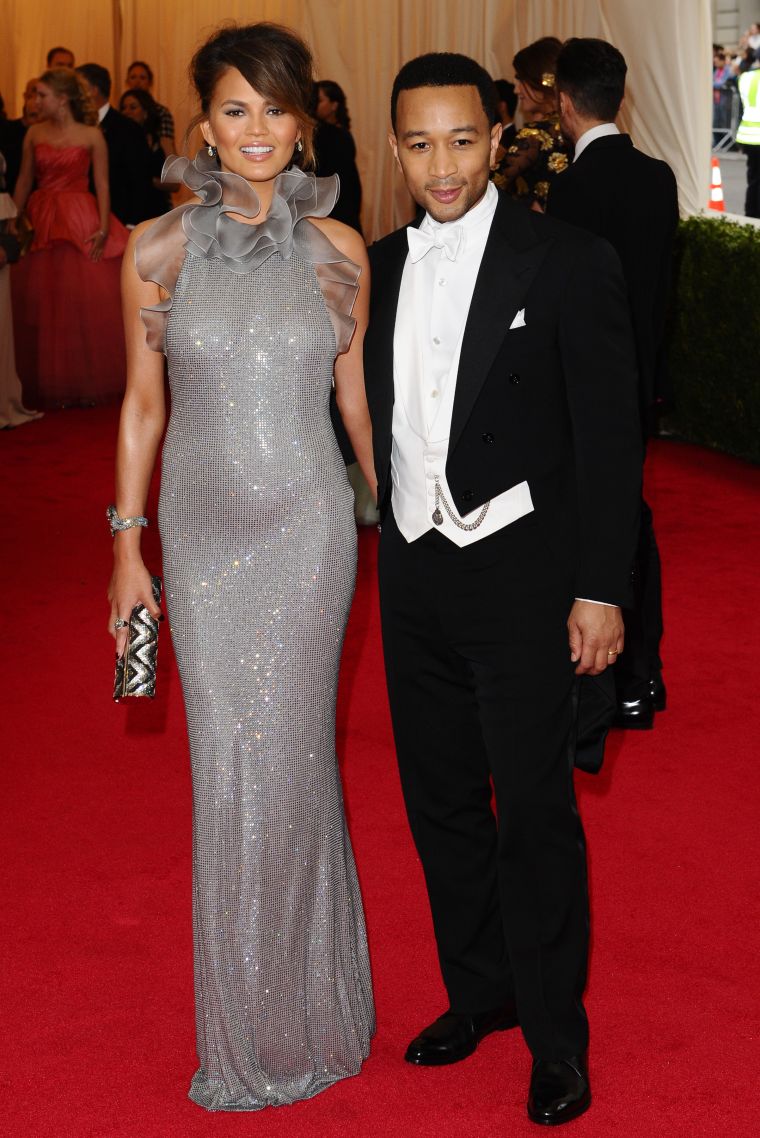 Chrissy Teigen and John Legend in Ralph Lauren