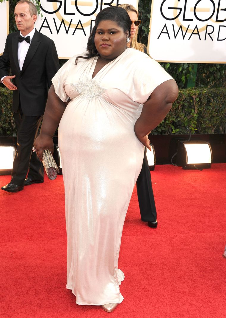 Gabourey Sidibe at The 2014 Golden Globes