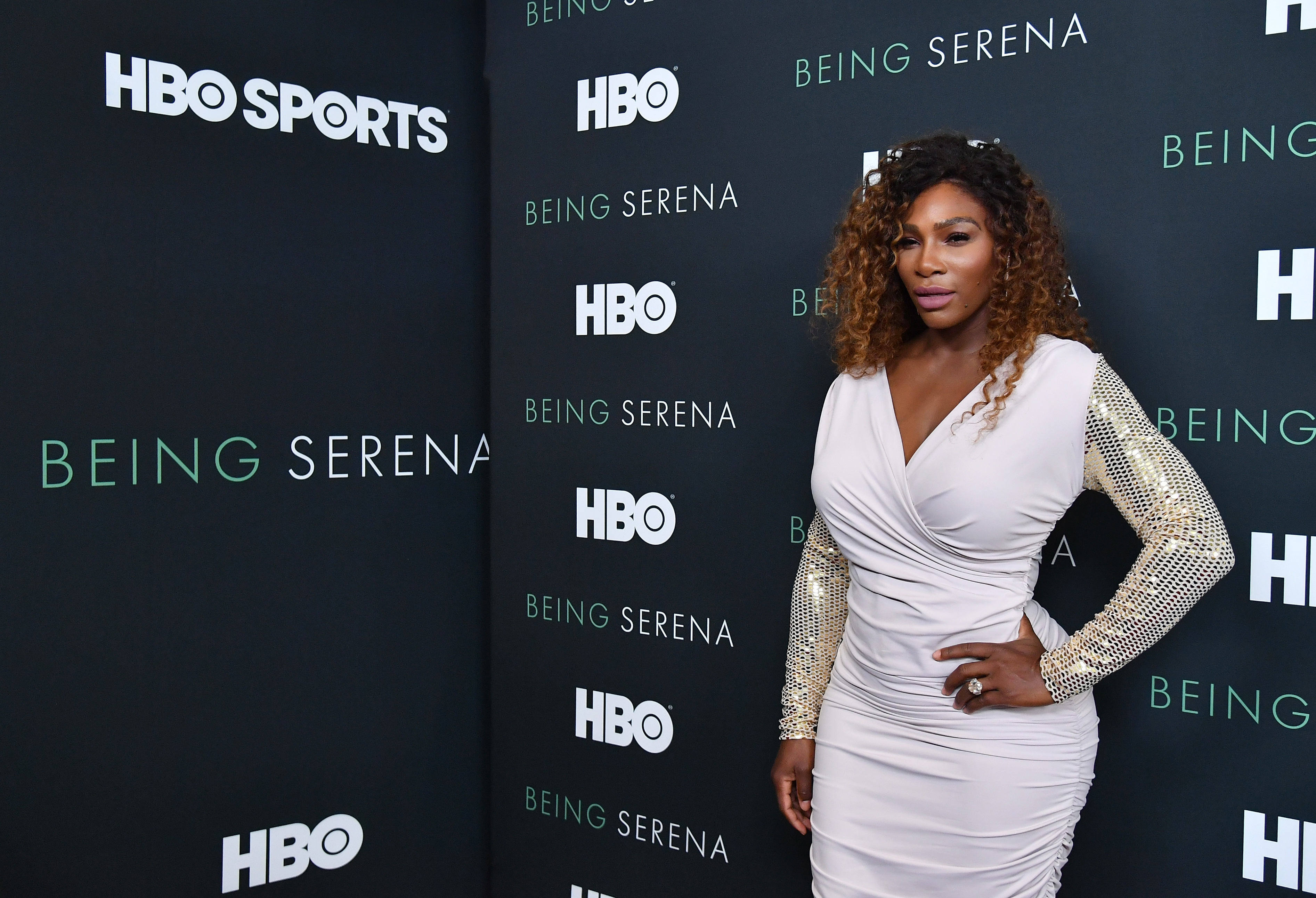 Serena Williams Celebrate In See-Through, Skin-Tight Catsuit