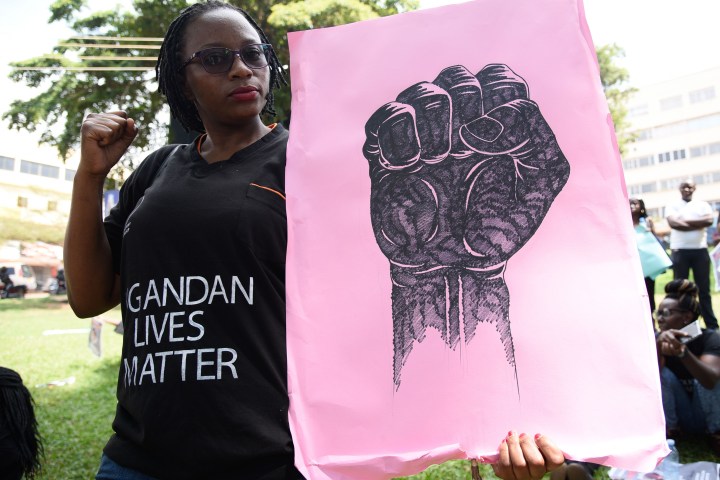 UGANDA-PROTEST-WOMEN