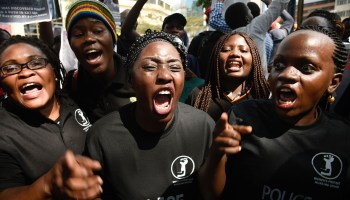 UGANDA-PROTEST-WOMEN