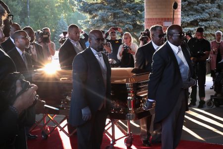 Soul Music Icon Aretha Franklin Honored During Her Funeral By Musicians And Dignitaries