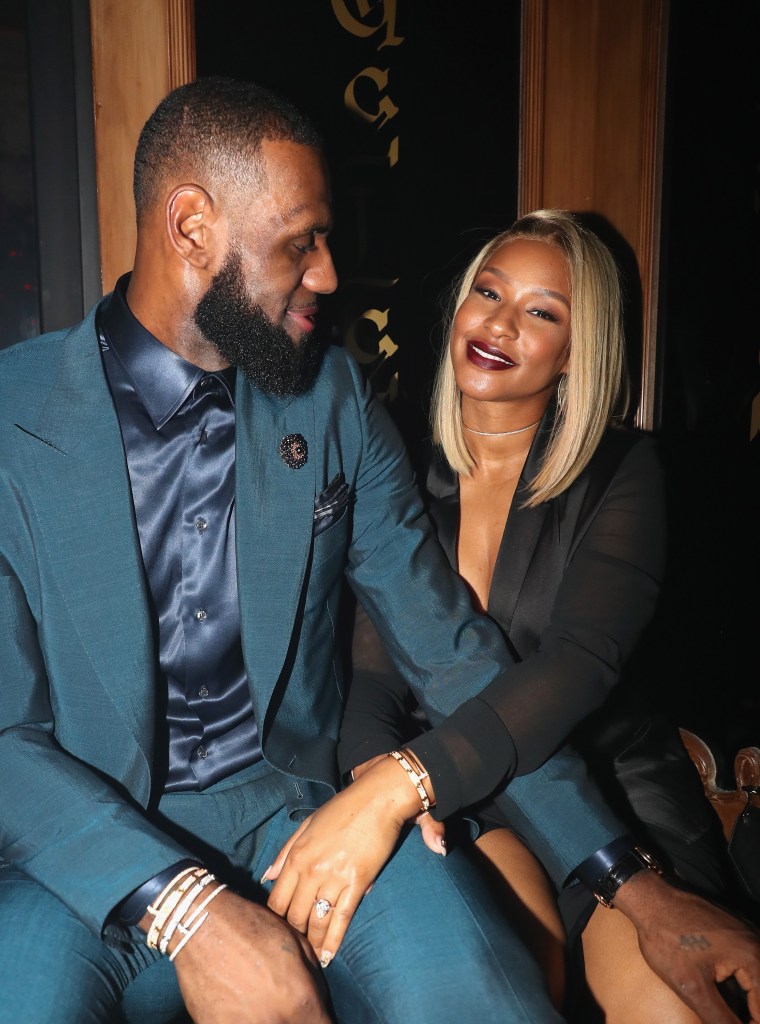 LeBron James and Savannah Brinson