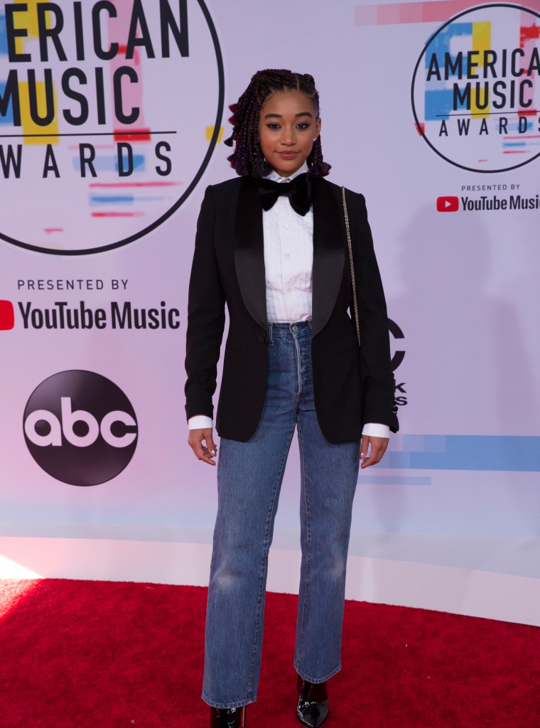 AMANDLA STENBERG AT THE AMERICAN MUSIC AWARDS, 2018