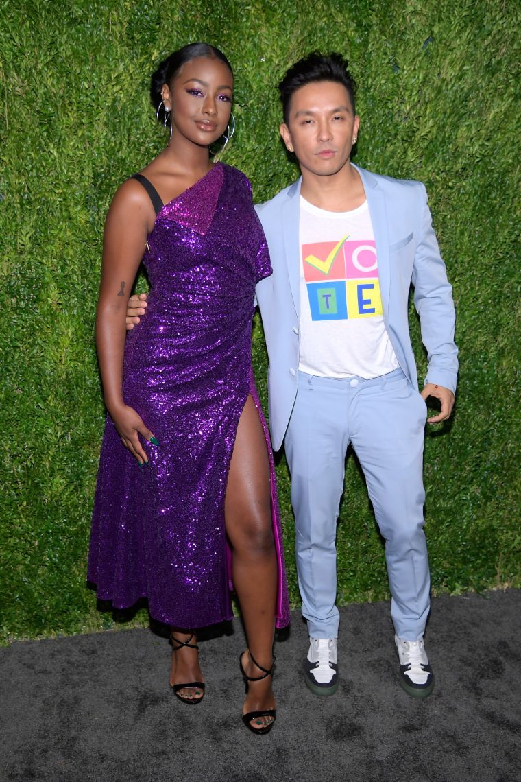 JUSTINE SKYE AND PRABAL GURUNG