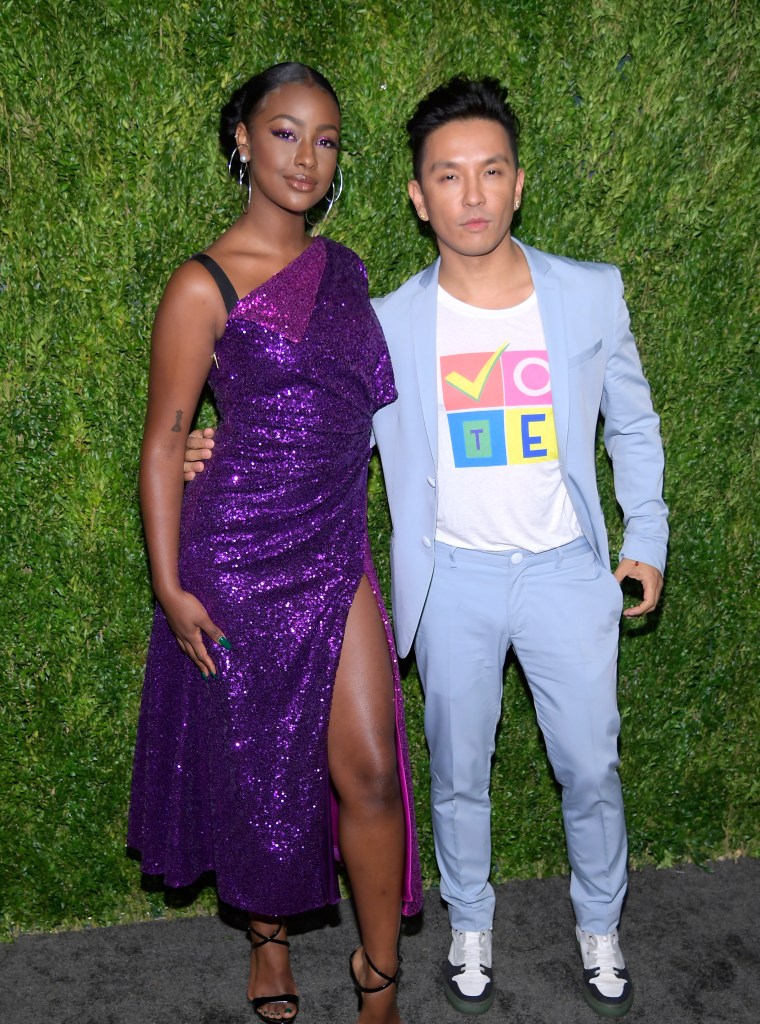 JUSTINE SKYE AND PRABAL GURUNG
