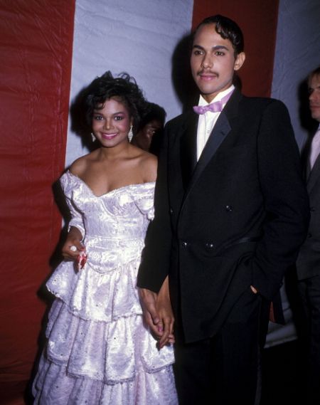 James DeBarge with then wife Janet Jackson