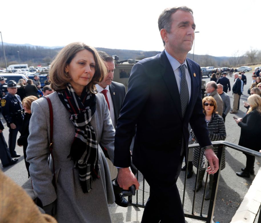 Virginia Gov. Ralph Northam Attends Funeral For State Trooper