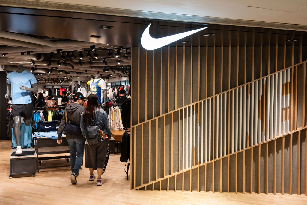 American multinational sport clothing brand Nike store seen...