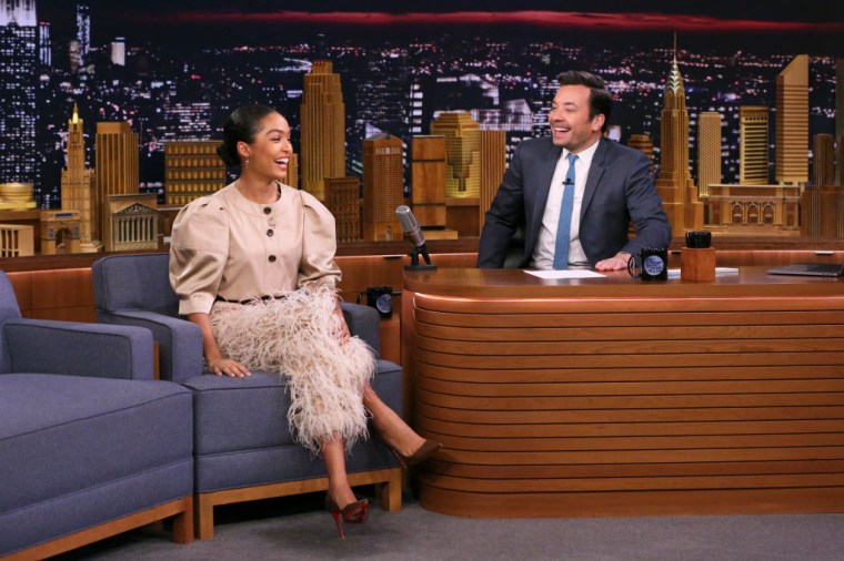 YARA SHAHIDI AND JIMMY FALLON