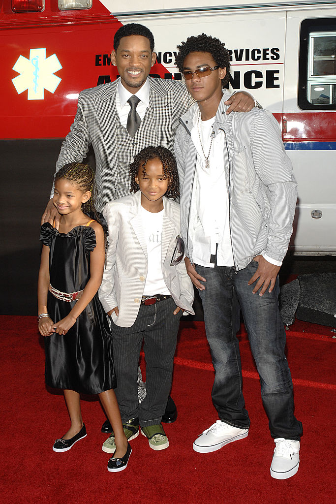 Will Smith, Willow Smith, Jaden Smith and Trey Smith
