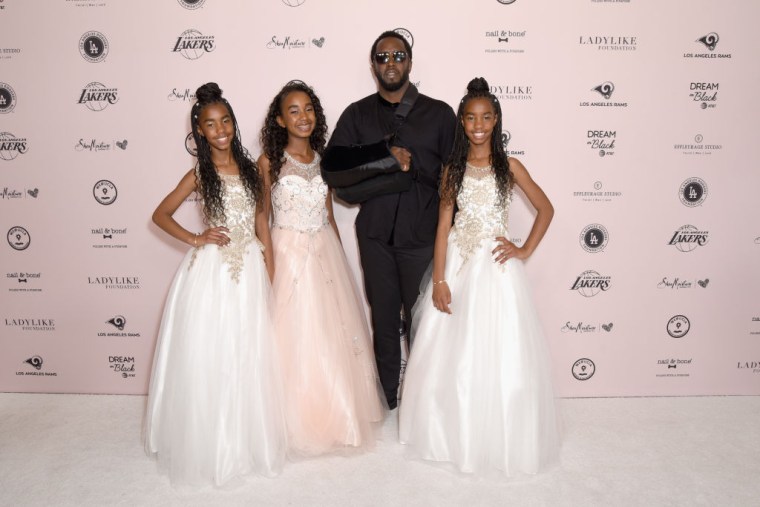 Diddy, D'Lila Star Combs, Chance Combs and Jessie James Combs