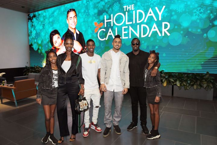 Kim Porter, Christian Casey Combs, Quincy Brown, Sean "Diddy" Combs, D'Lila Star Combs and Jessie James Combs