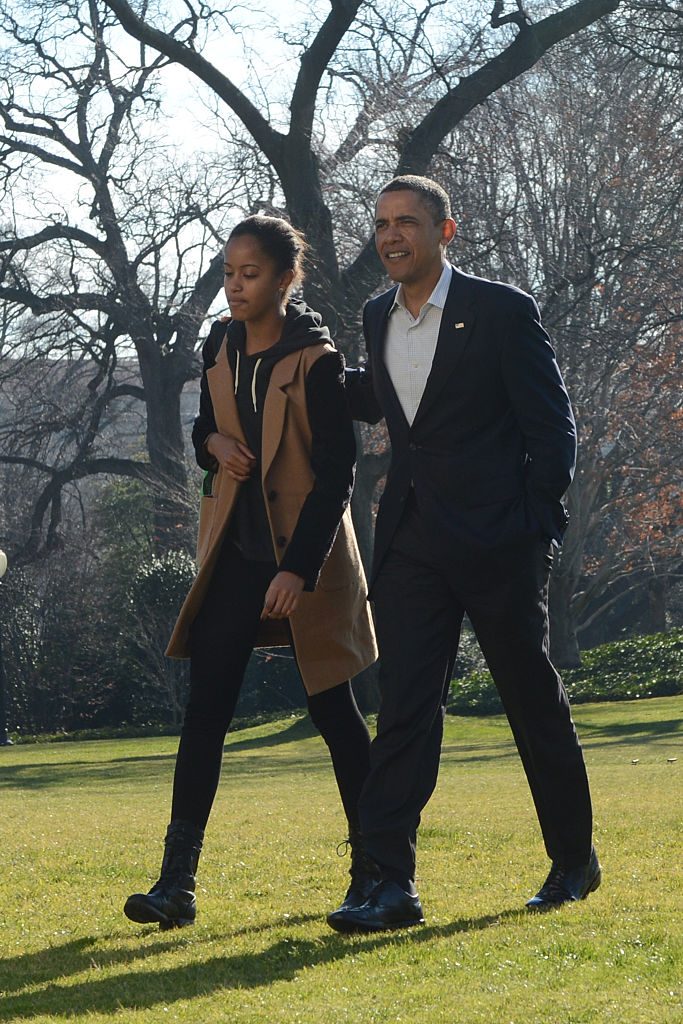 President Obama and Malia Obama