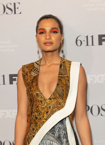 Indya Moore wearing dress by Louis Vuitton attends FX POSE...