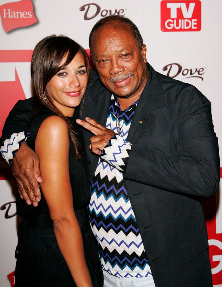 Quincy and Rashida Jones
