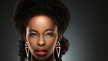 Portrait of beautiful black lady