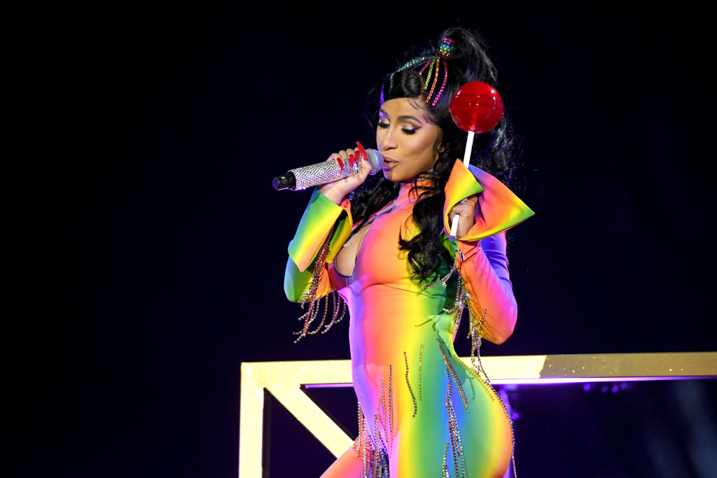 Cardi B Flaunts Bejeweled Ponytail Slay For Made In America Festival