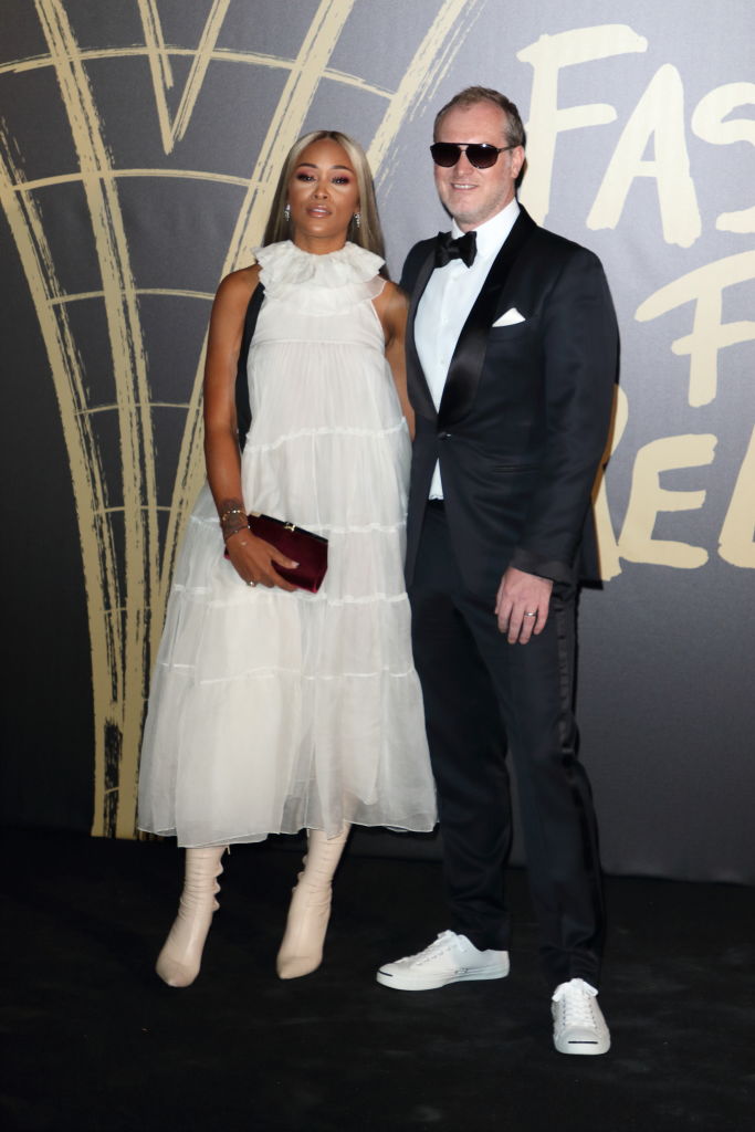 Eve and Maximillion Cooper on the red carpet for Naomi...
