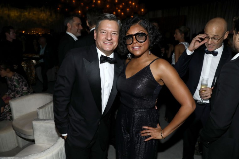 Ted Sarandos and Taraji P. Henson