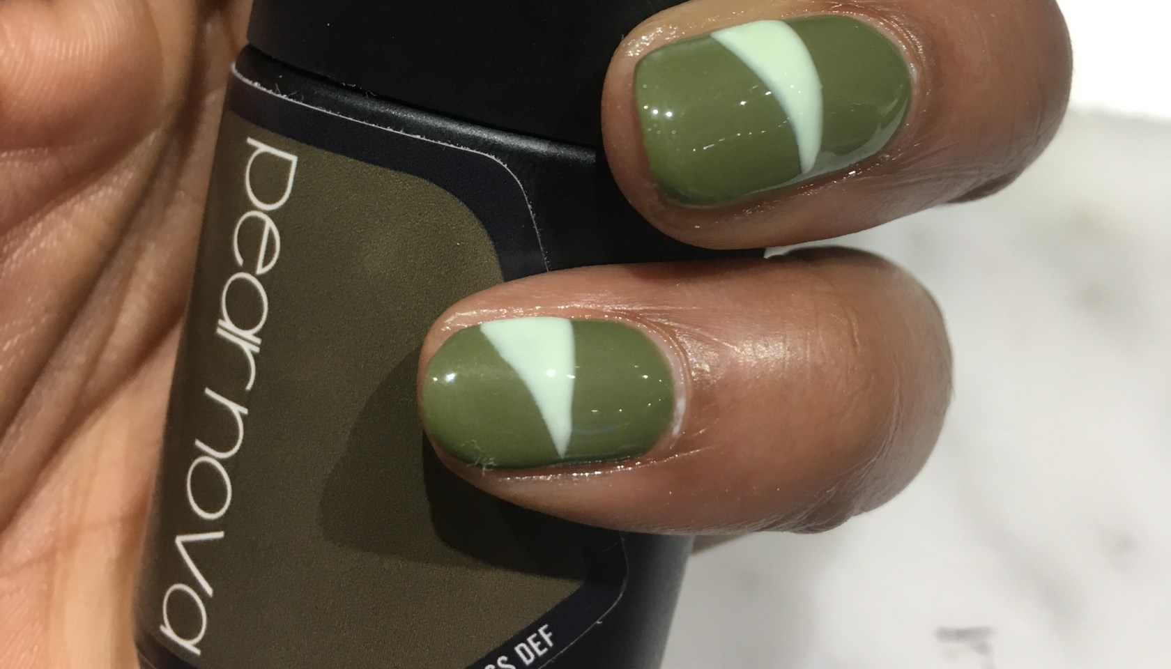 Danielle James Pear Nova Gel Nails